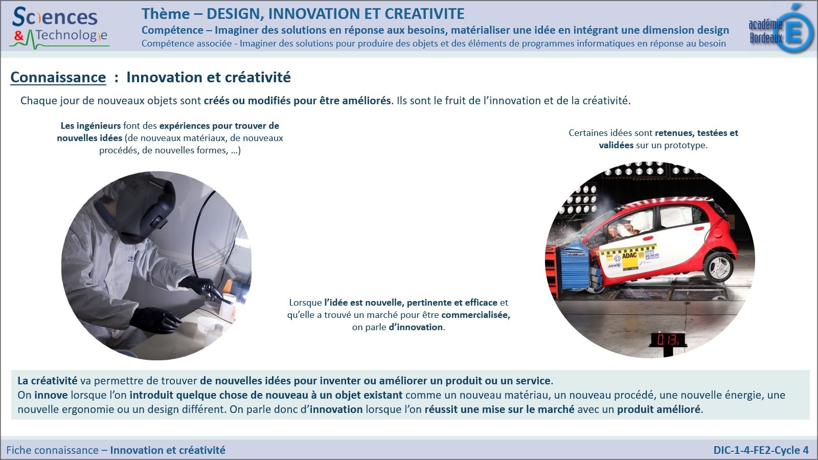 Design Innovation Et Creativite Technologie 3Eme Corrige
